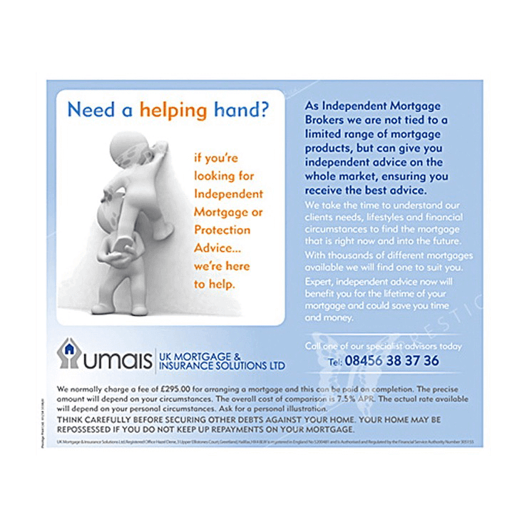 Helping hand mortgage flyers