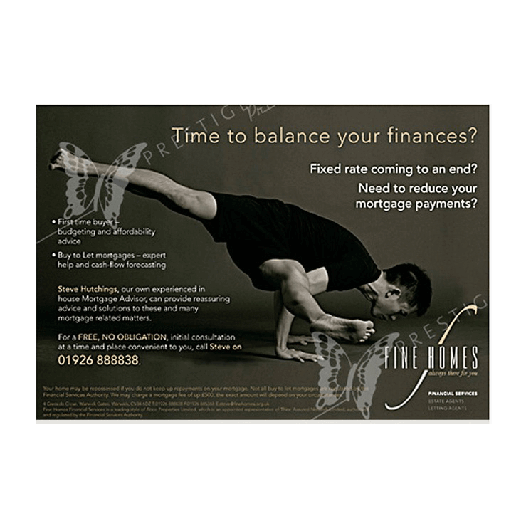 Mortgage flyer design, balance your finances 3