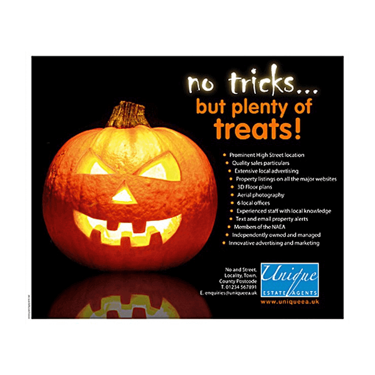 Eye-catching Halloween design for Sales or Lettings Agent