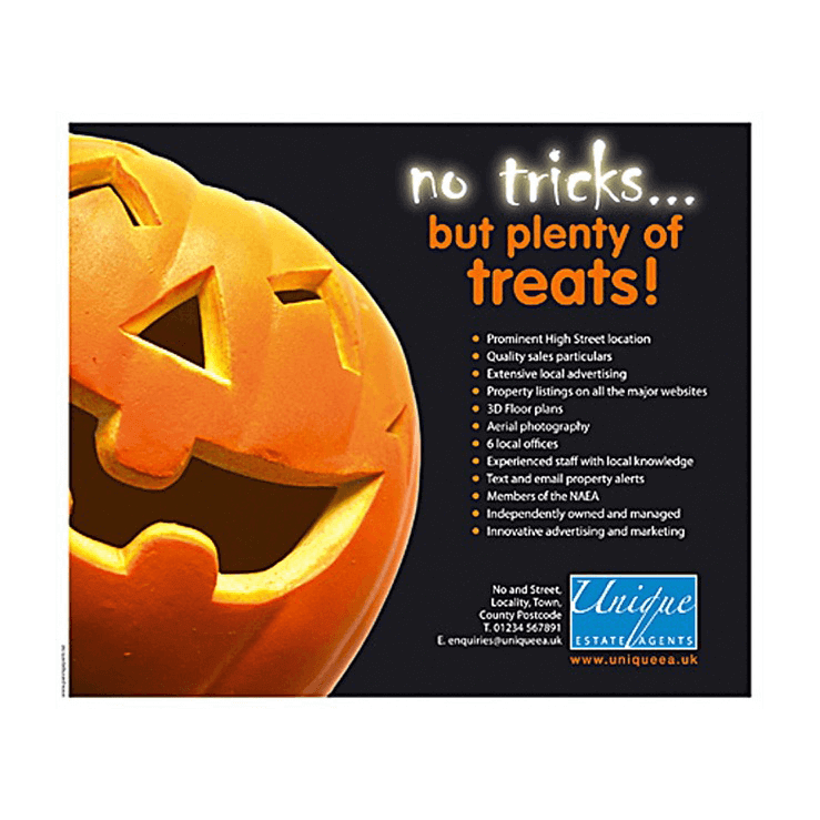 Eye-catching Halloween design for Sales or Lettings Agent