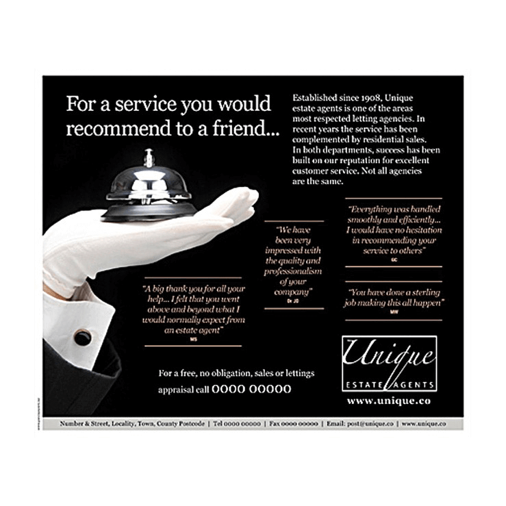 Not all estate agents are the same flyer design template