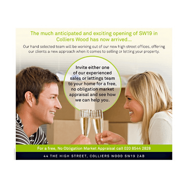 New agency office opening leaflet design
