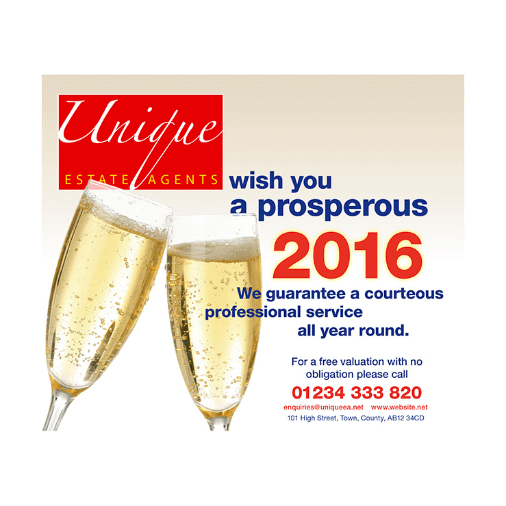 2016 New Year Estate Agent Flyer
