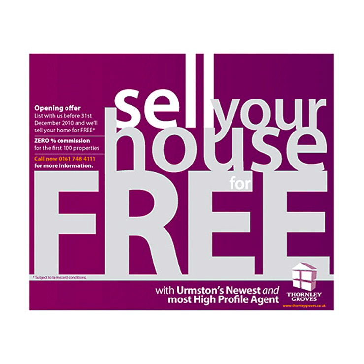 New estate agent office promotion