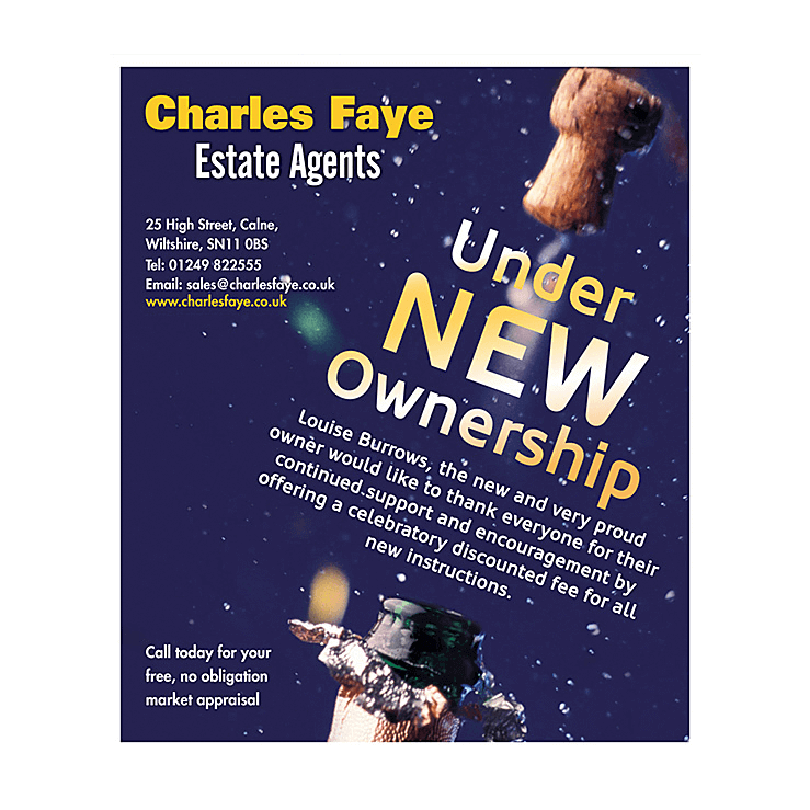 Under New Ownership flyer design
