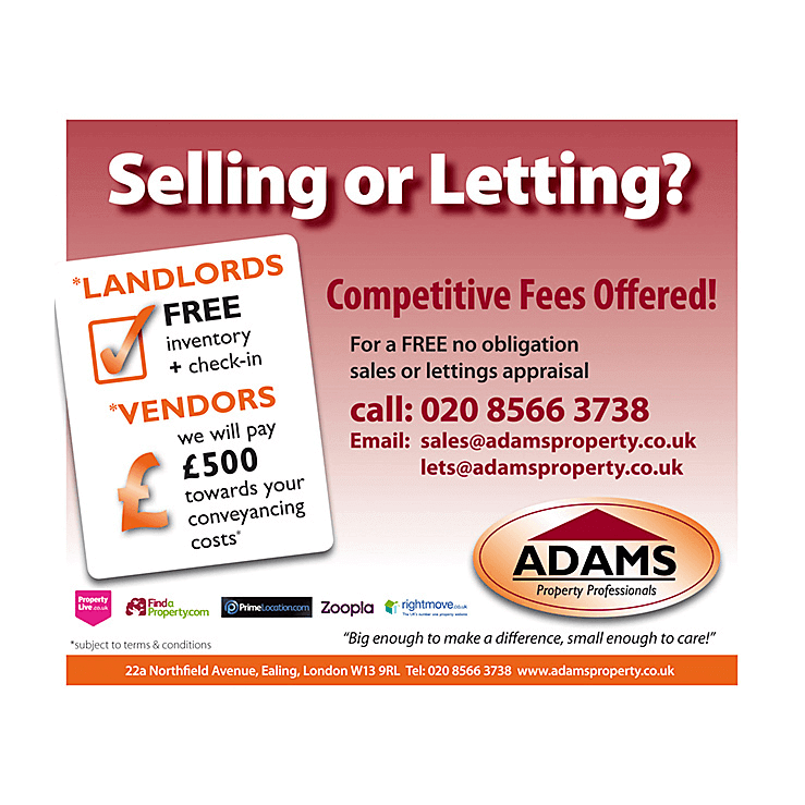 Estate agent flyer for selling and letting