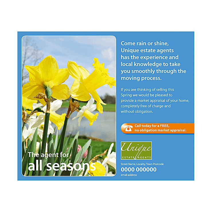 Estate Agents Spring Daffodil Flyer