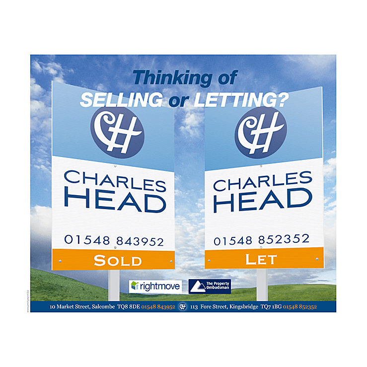 Thing of selling or letting with boards