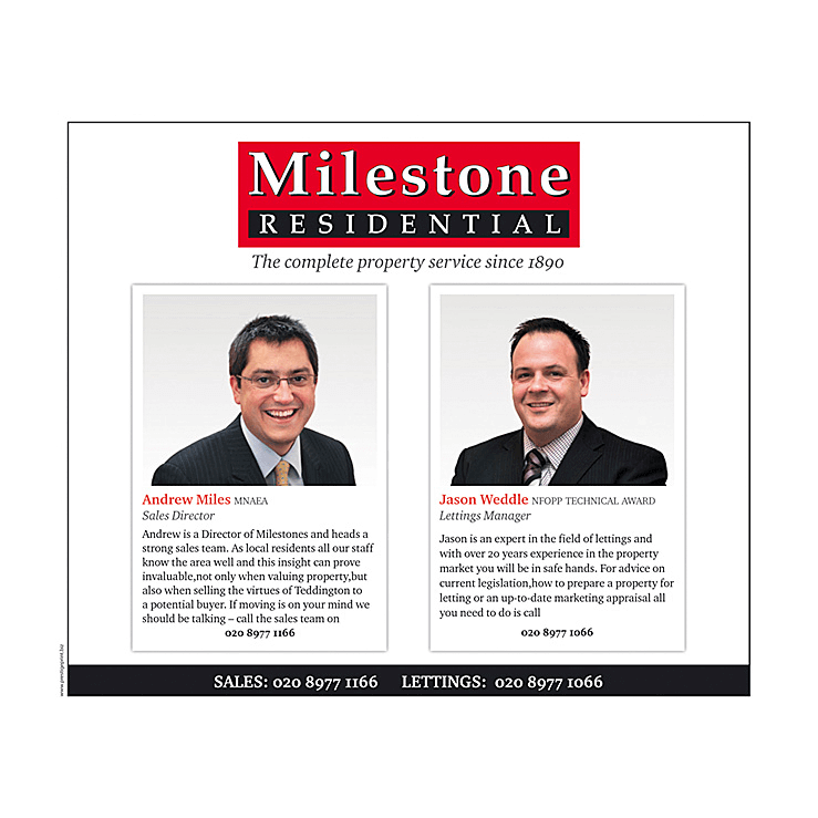 Combined sales and letting Flyer design