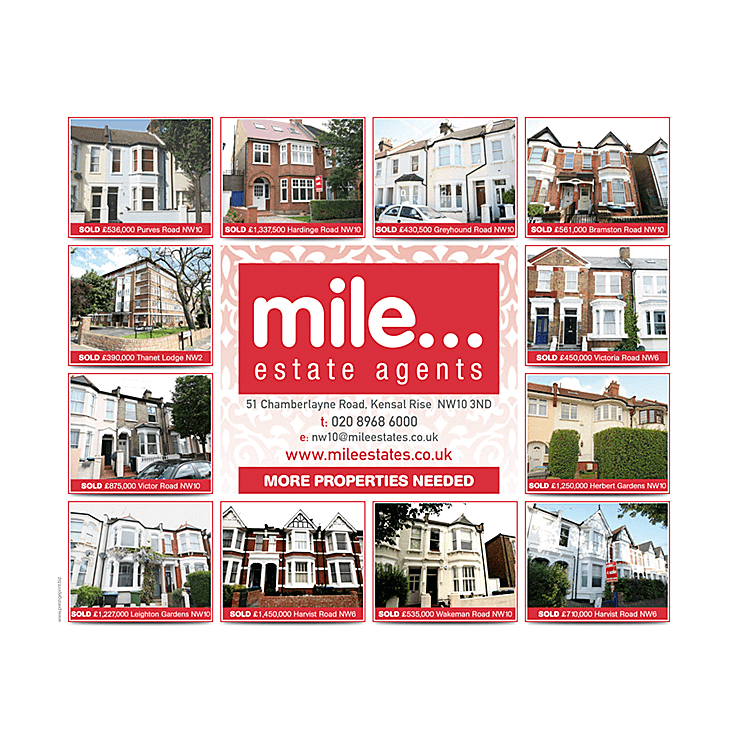 Estate agents sold properties flyer