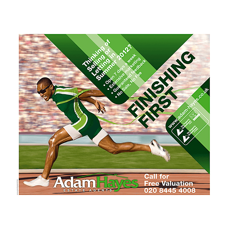 Olympic running leaflet design