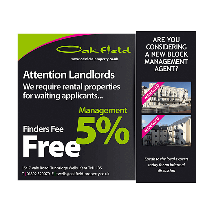 Letting agents flyers for discounted fee promotions