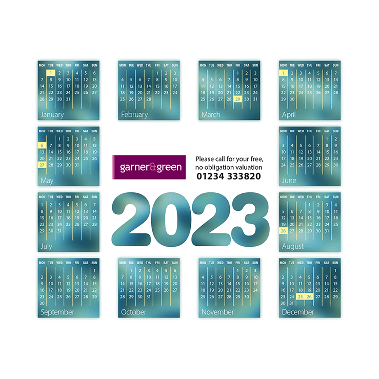 2023 Calendar flyer template