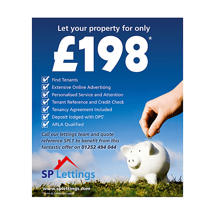 Discounted fee lettings flyer design