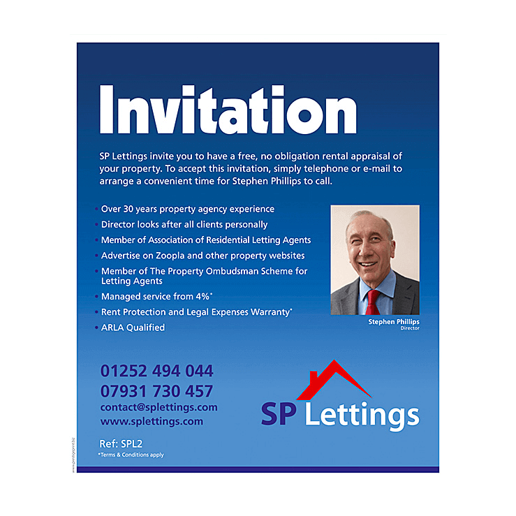 Rental appraisal invitation flyer