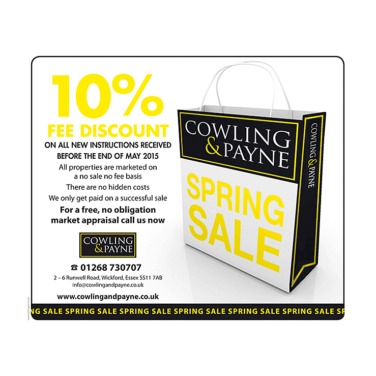 Estate Agents Winter Sale flyer