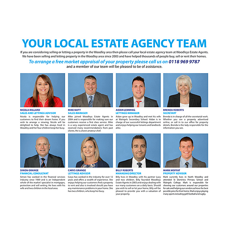 Your Local Estate Agency Team Flyer