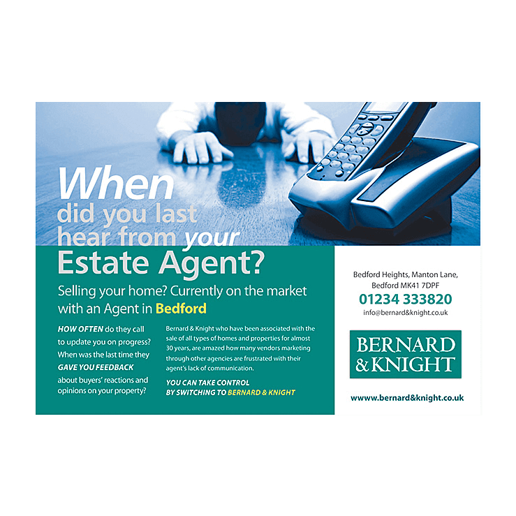 When did you last hear from your estate agent?