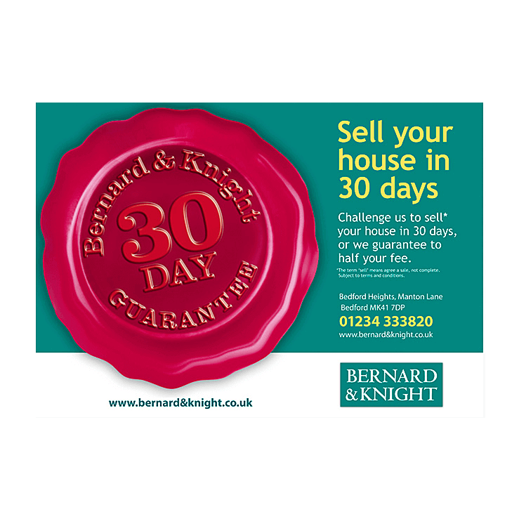 Sell your house in 30 days tout leaflet