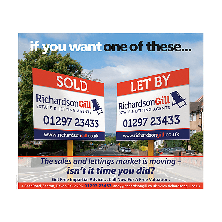 Estate Agents sold and let boards