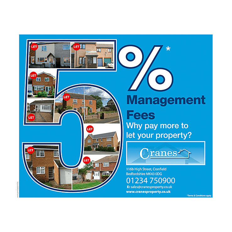 Letting agency discounted fee flyer design