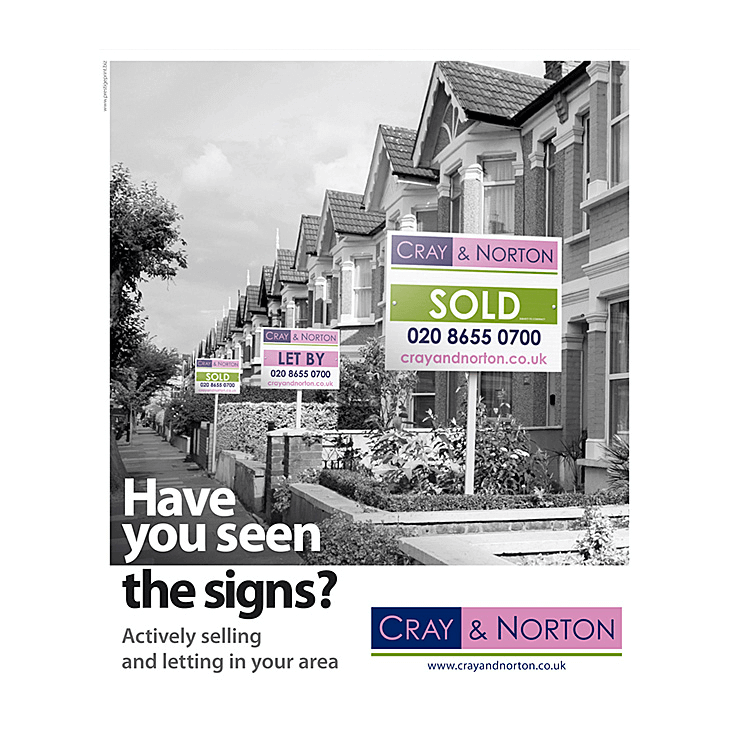 Victorian terraced housing Street scene flyer