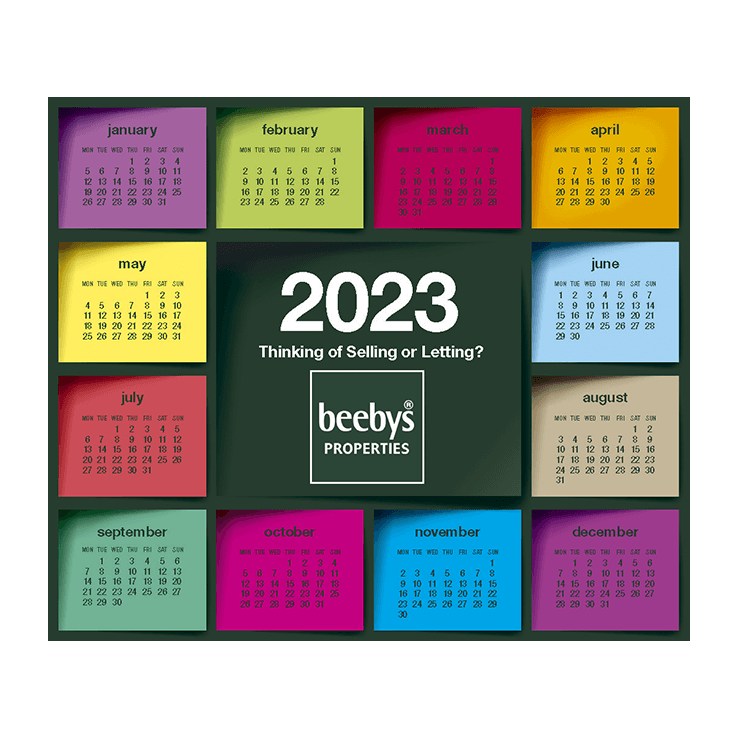 Estate Agents 2023 Calendar leaflet design