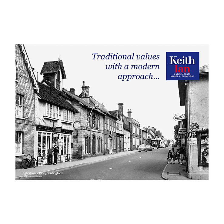 Estate agent with traditional values leaflet