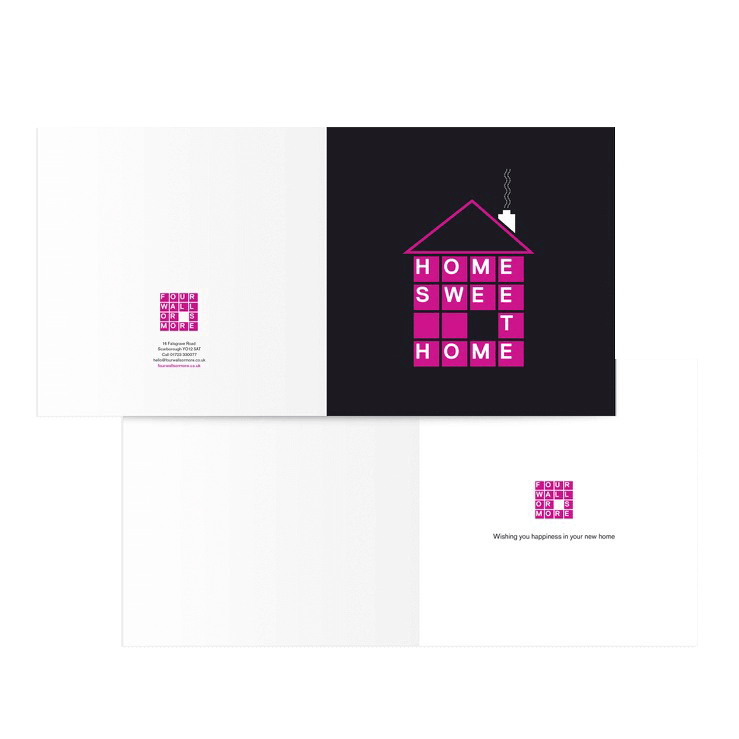 Four Walls or More New Home greeting card