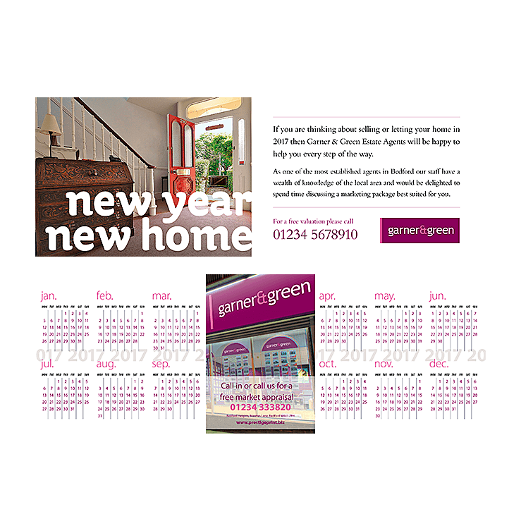 Long 2015 Calendar flyers