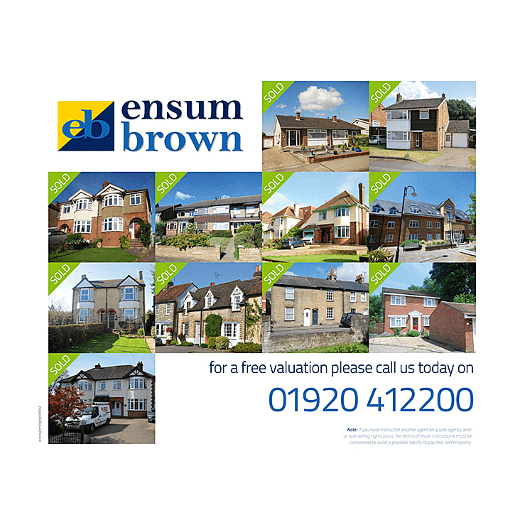 Estate agents sold in your area flyer design