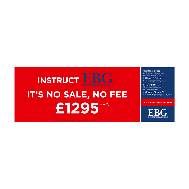 Estate agent no sale no fee discount offer