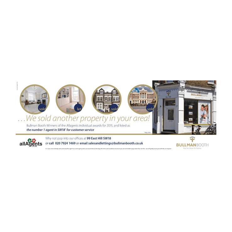 We sold another property in your area