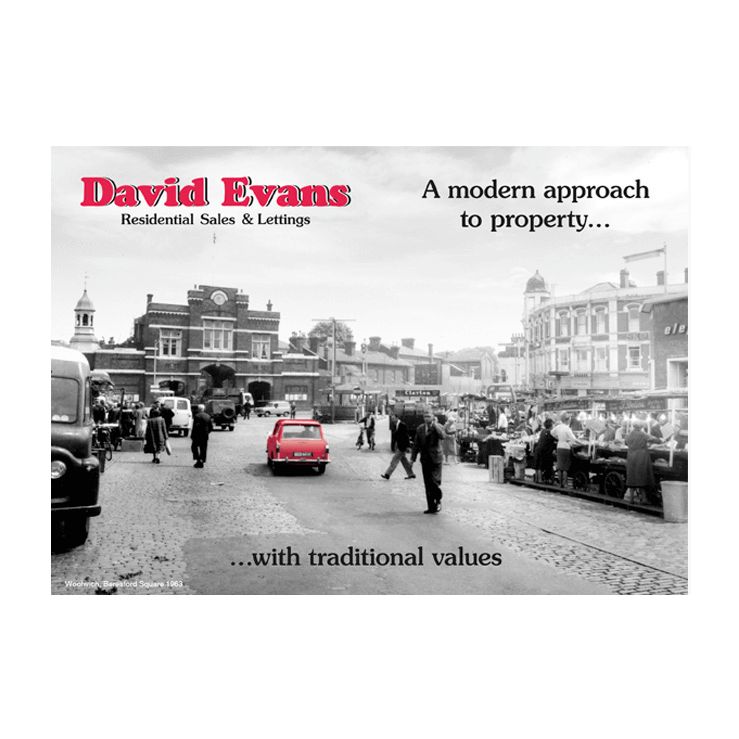 Estate Agents historical postcard