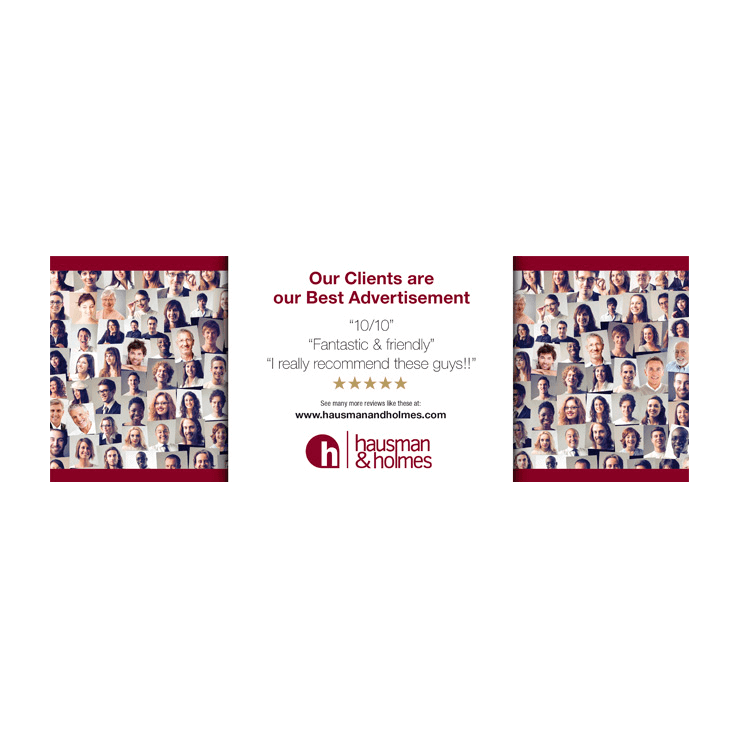 Estate Agents testimonial leaflet design