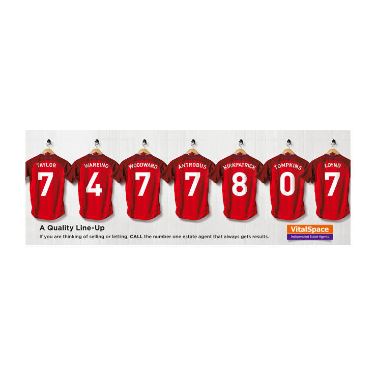 Football themed leaflet design