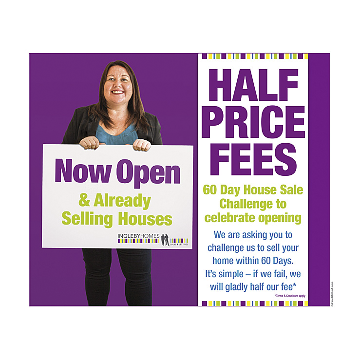 Half price estate agents fees