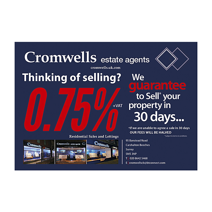 We Guarantee to sell your property in 30 days | EstateAgent leaflet design