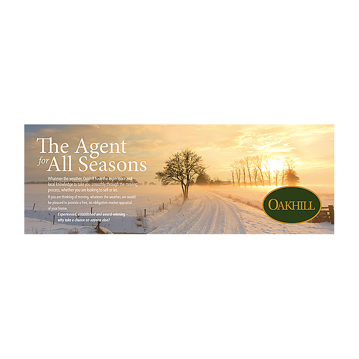 Winter Scene Estate agent leaflet template
