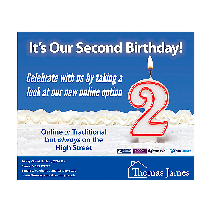 Our second birthday celebration leaflet