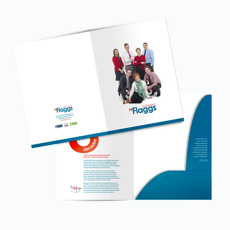 Estate agents duplex folder Flaggs