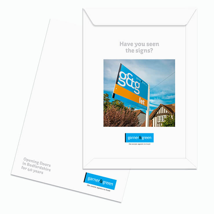 Estate agents printed sample envelope 03