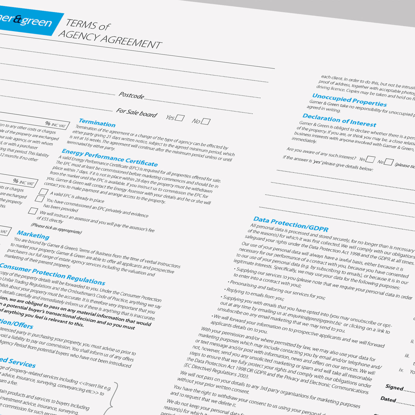 Estate Agent Agreement Template Ncr