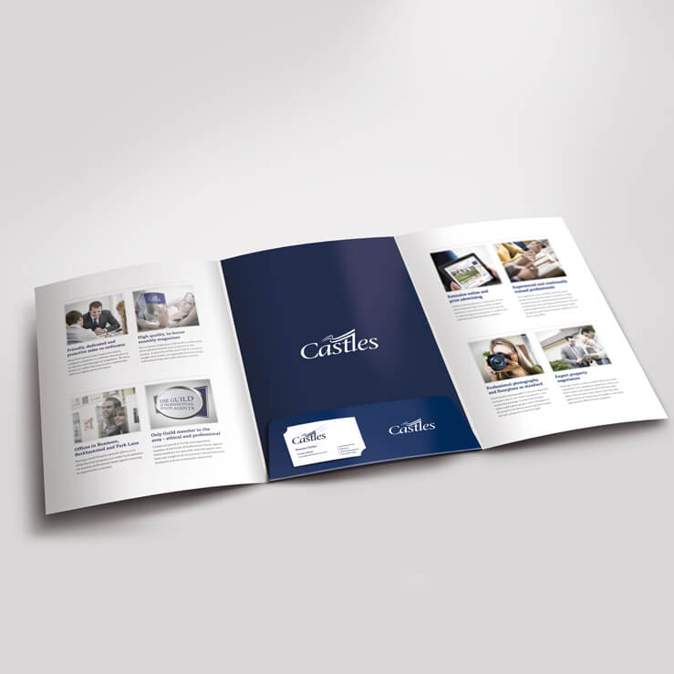 Estate agents 6 page folder Inner castles