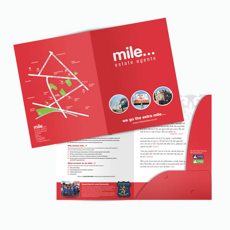 Estate agents folder mile