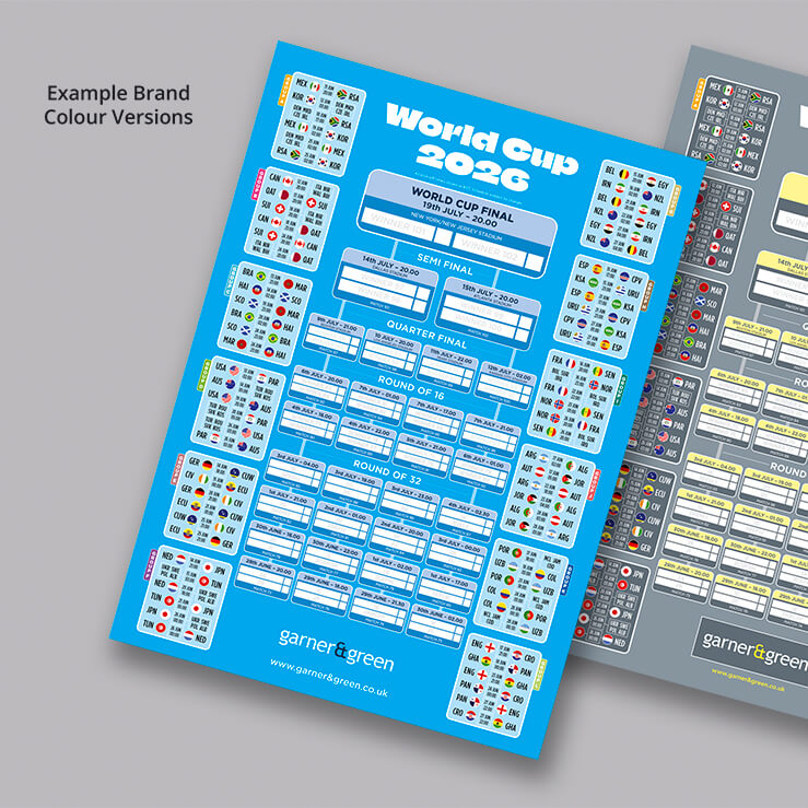 World cup 2026 leaflet colour example