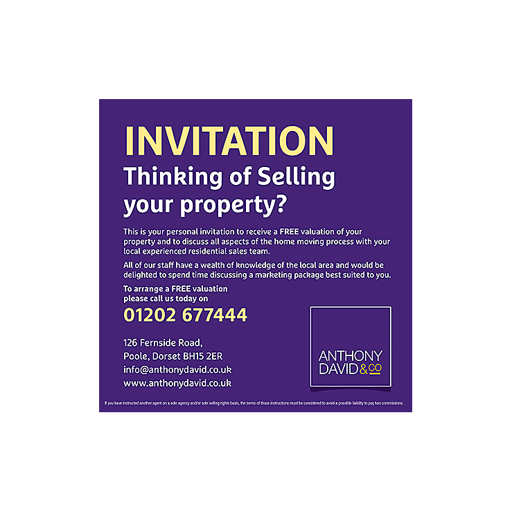 Invitation for a valuation square leaflet