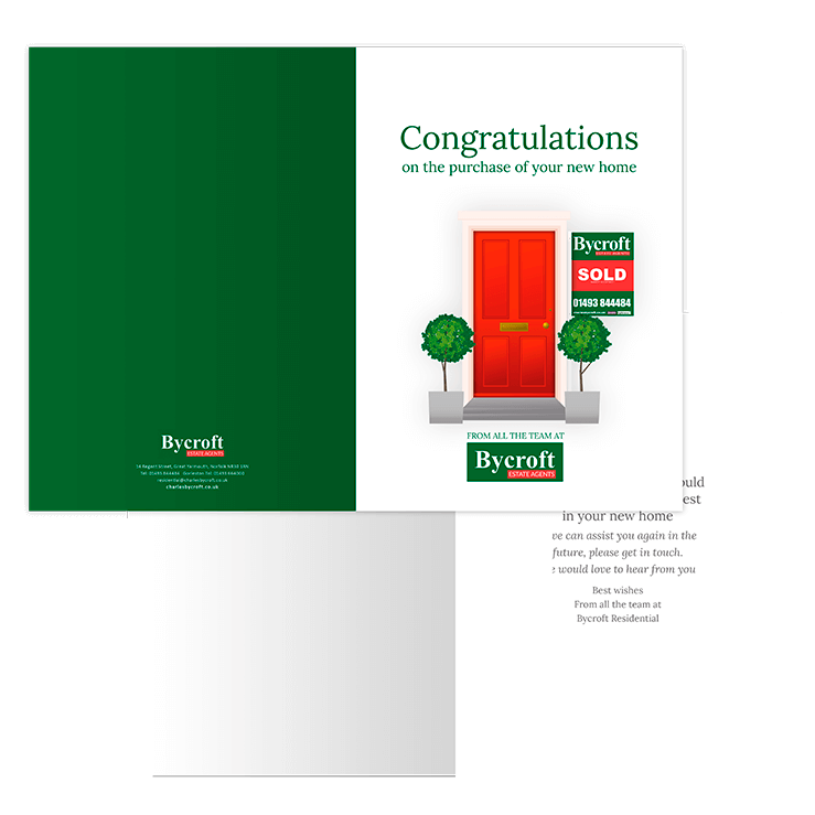 Congratulations on the purchase of your new home 