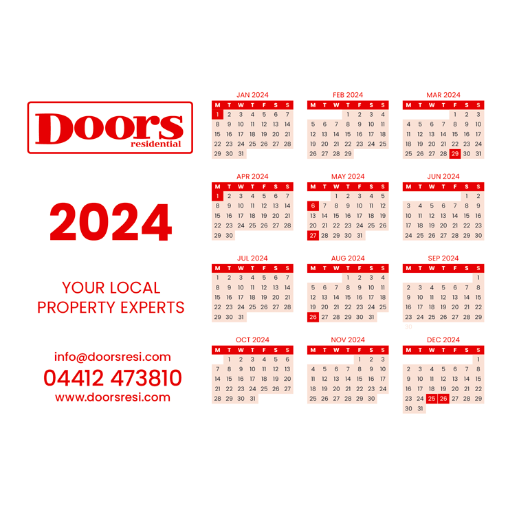 Magnetic Fridge Calendar