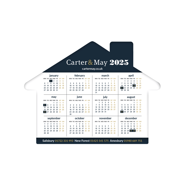 2025 Calendar leaflet ideas for Estate Agents